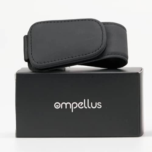 Ompellus Magnetic Leather Sunglass Holder, Eyeglass Hanger Clip for Car Sun Visor, Suitable for Different Size Eyeglasses (Black, 1 Pack) - 10