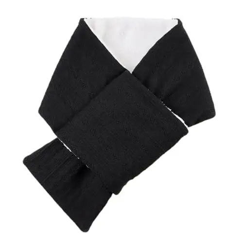 OMUKY Unisex Winter Knit Warm Scarves Thick Fleece Scarf Cold Weather Soft Neck Warmer for Women Men - OMUKY (1)