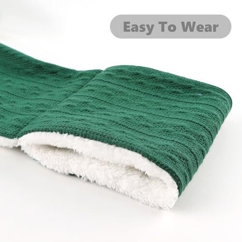 OMUKY Unisex Winter Knit Warm Scarves Thick Fleece Scarf Cold Weather Soft Neck Warmer for Women Men - 6
