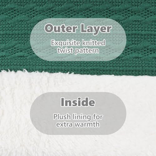 OMUKY Unisex Winter Knit Warm Scarves Thick Fleece Scarf Cold Weather Soft Neck Warmer for Women Men - 5