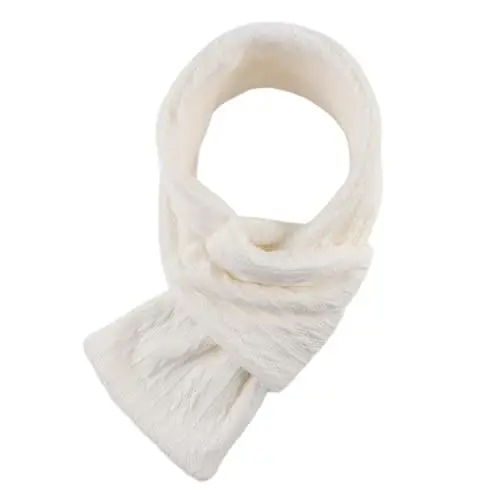 OMUKY Unisex Winter Knit Warm Scarves Thick Fleece Scarf Cold Weather Soft Neck Warmer for Women Men 