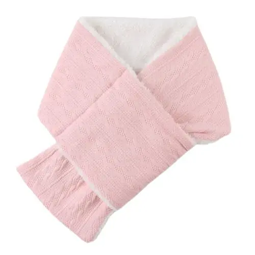 OMUKY Unisex Winter Knit Warm Scarves Thick Fleece Scarf Cold Weather Soft Neck Warmer for Women Men - OMUKY (1)