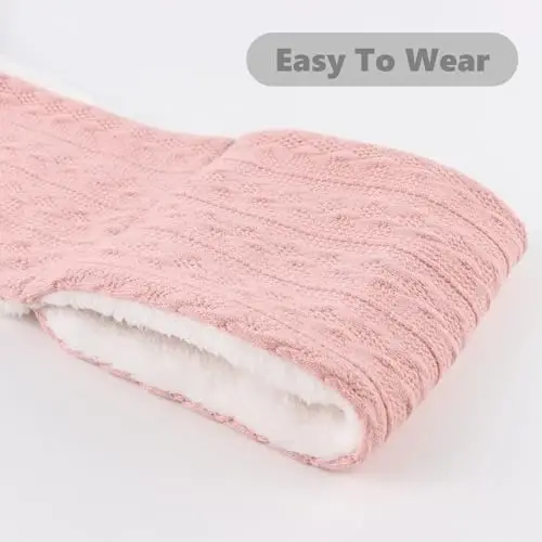 OMUKY Unisex Qishki Triko Issiq Sharflar Qalin Fleece Sharfi Sovuq Ob-havo Yumshoq Bo'yin Isitgich Ayollar Erkaklar uchun - 6