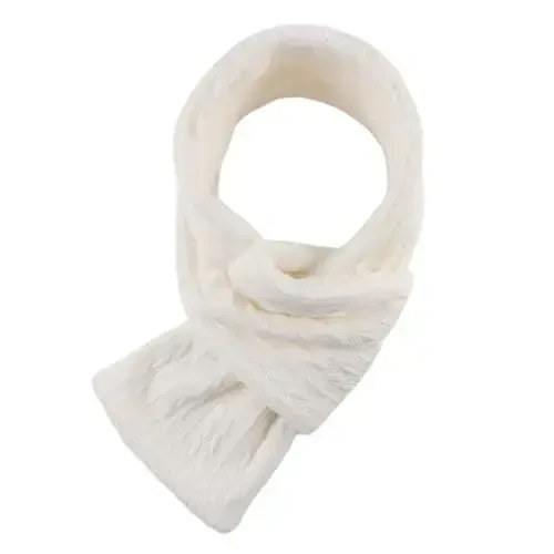 OMUKY Unisex Winter Knit Warm Scarves Thick Fleece Scarf Cold Weather Soft Neck Warmer for Women Men - 1