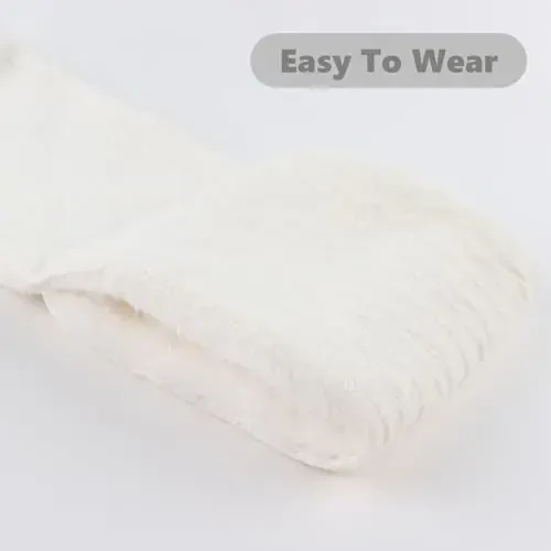 OMUKY Unisex Winter Knit Warm Scarves Thick Fleece Scarf Cold Weather Soft Neck Warmer for Women Men - 5