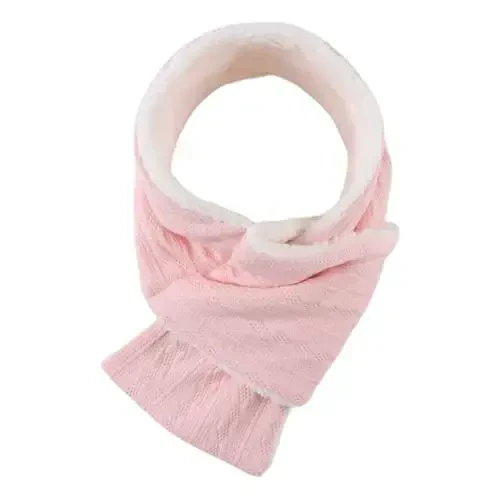 OMUKY Unisex Winter Knit Warm Scarves Thick Fleece Scarf Cold Weather Soft Neck Warmer for Women Men - 1