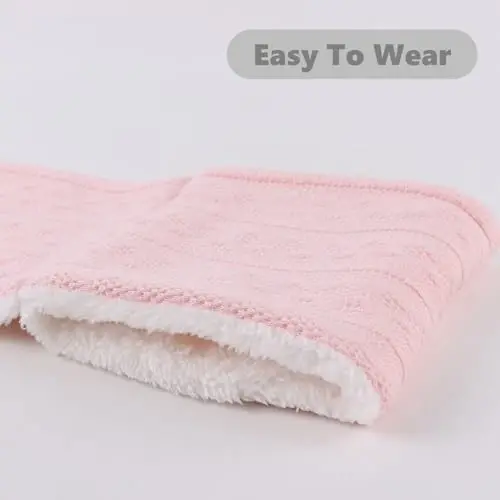 OMUKY Unisex Winter Knit Warm Scarves Thick Fleece Scarf Cold Weather Soft Neck Warmer for Women Men - 5