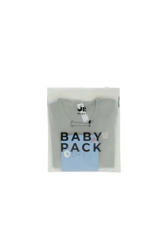 Omuz Çıtçıtlı Kısa Kollu Basic Body - Gri - 3