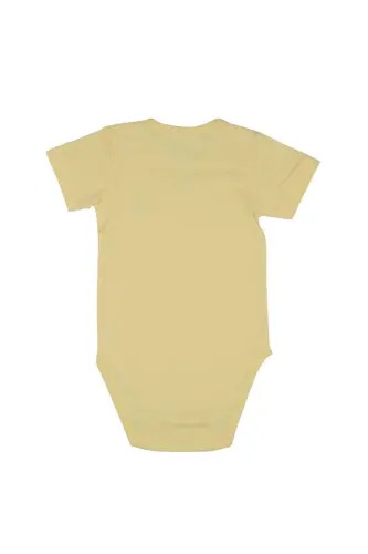 Omuz Çıtçıtlı Kısa Kollu Basic Body-Sarı - JRMORI (1)