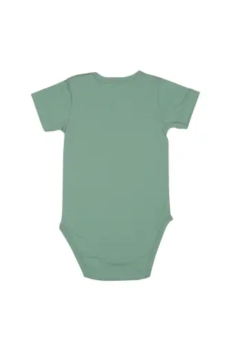 Omuz Çıtçıtlı Kısa Kollu Basic Body-Yeşil - JRMORI (1)