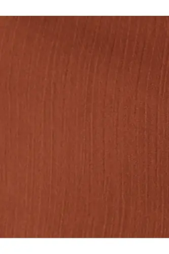 Omuzları Açık Fırfırlı Bluz Crop İnce Askılı - Kahve - 6