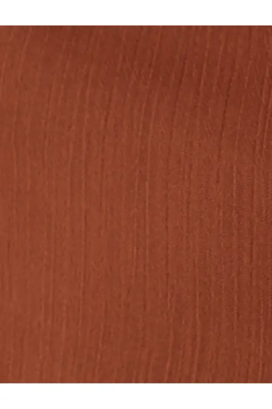 Omuzları Açık Fırfırlı Bluz Crop İnce Askılı-Kahve - 4