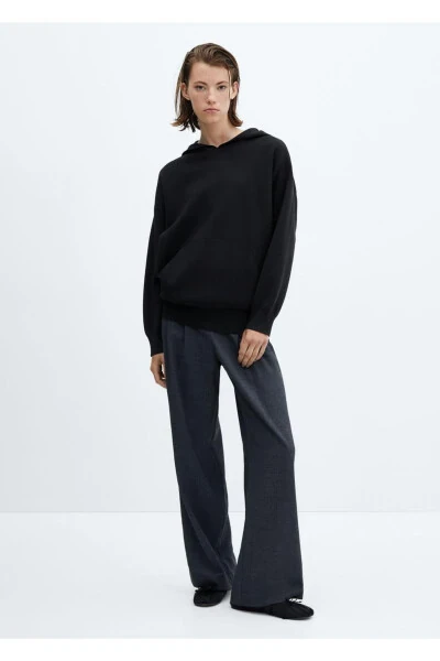 Ön Cepli Kapüşonlu Sweatshirt - 2