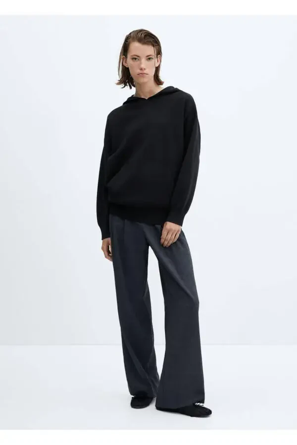 Ön Cepli Kapüşonlu Sweatshirt - 2