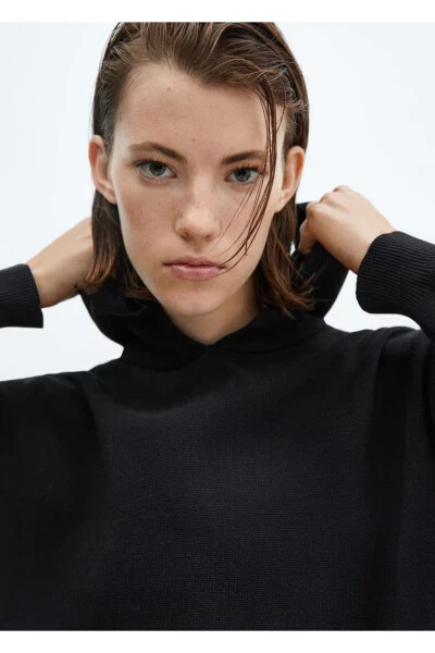 Ön Cepli Kapüşonlu Sweatshirt - 8