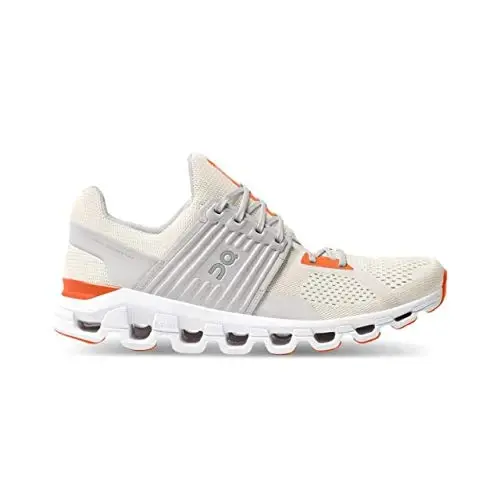 On Men's Cloudswift Sneakers, White/Flame, 10.5 Medium US - 2