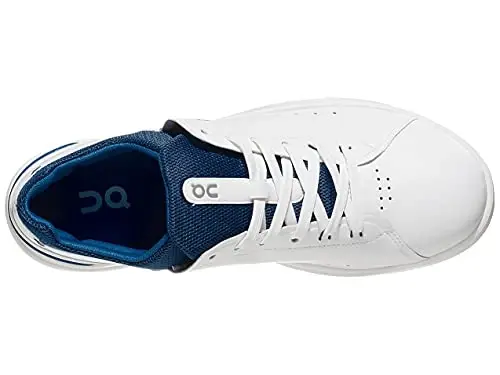 On Mens The Roger Advantage Textile Synthetic White Cobalt Trainers 12.5 US - 4