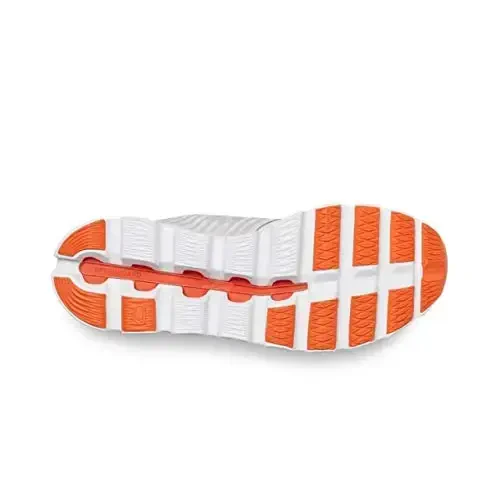 On Men's Cloudswift Sneakers, White/Flame, 10.5 Medium US - 5