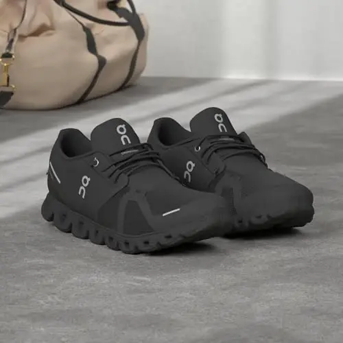 On Men's Cloud 5 Sneakers, All Black, 14 Medium US - 3