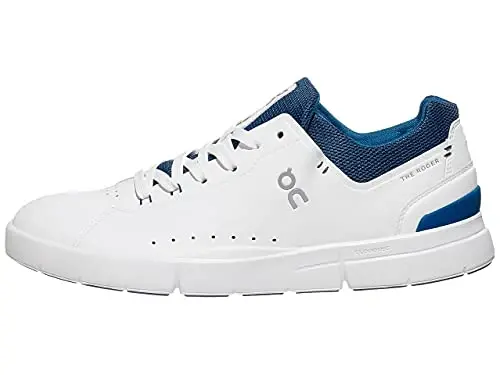 On Mens The Roger Advantage Textile Synthetic White Cobalt Trainers 12.5 US - 2