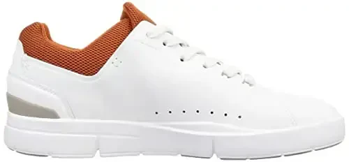 On Mens The Roger Advantage Textile Synthetic White Rust Trainers 7.5 US - 6
