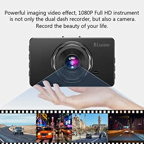 Dash Cam Front and Rear, Dash Camera for Cars with 32G Card Super Night Vision, Car Dash Cam 1080P Dashboard Camera with G-Sensor, Parking Monitor, Loop Recording, Motion Detection Car Camera - 4