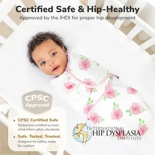 Ona Cheetah Baby Swaddle Sack, Organik Chirmashadigan adyol, Yangi tug'ilgan chaqaloq uchun chirmashadigan uyqu qoplari, Sozlanishi mumkin bo'lgan chaqaloqni o'rash, O'g'il qiz uchun oson chirmash, 0-3 oy, Seni sevaman - 7