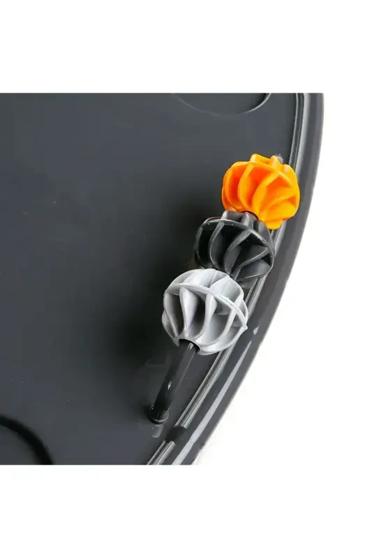 Ona stul, chaqaloq ovqatlanish stuli, portativ savatli o'yinchoqli, yechib olinadigan old patnisli - kulrang - 3