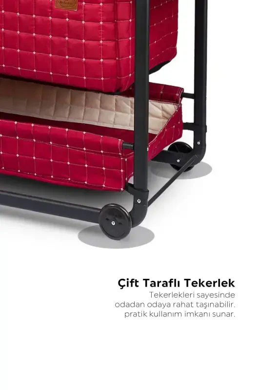 Ona yonboshlab tebranadigan beshik Portativ hamak Savat beshik Sapfir - 3