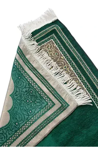 Onalarga bag'ishlangan Onalar kuni sovg'asi Ism kashtasi Shenil joynamoz yashil-yashil - 2