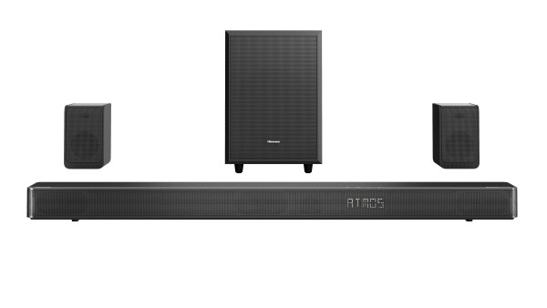 Onarılmış Hisense AX Serisi 5.1.2 Kanallı 420W Soundbar, Kablosuz Subwoofer, Kablosuz Arka Hoparlörler ve Dolby Atmos (AX5120G, 2023 Model) (Yenilenmiş) - 1