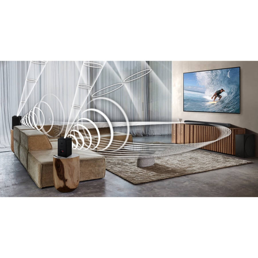 Onarılmış Samsung SWA-9500S/ZA Kablosuz Arka Hoparlör Seti, Dolby Atmos'lu Soundbar Etraf Ses Paketi (Yenilenmiş) - 2