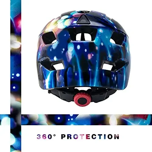 OnBros Kids Bike Helmet - Bike Helmets for 5-14 Boys or Girls with Visor, Children Bicycle Helmet for Skateboard Mountain Scooter Road Cycling, Lightweight and Adjustable 50-57CM - 6