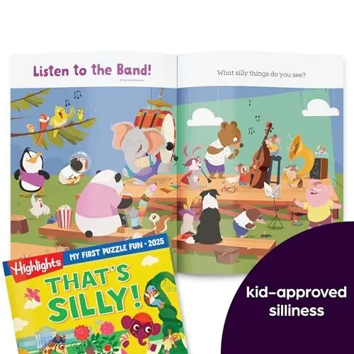 Highlights My First Puzzle Fun 2025 Puzzle Books for Kids Ages 3-6, 4-Book Set of Matching, Mazes, Spot-The-Differences, and More Travel-Friendly Screen Free Brain-Boosting Activities - 5