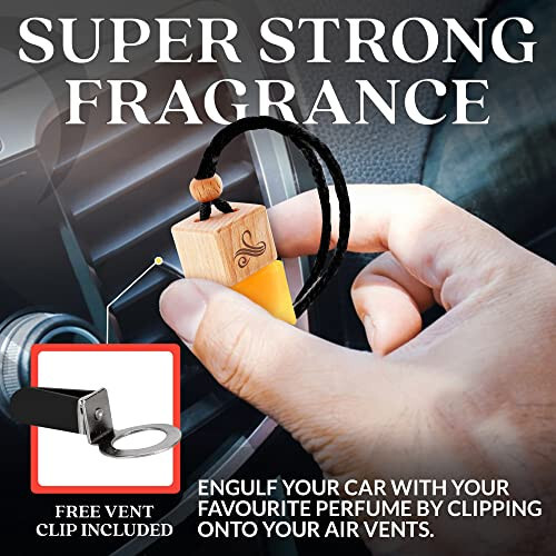 One Million Car Air Freshener for Men | Car Scents Air Freshener with Vent Clip | Strong Car Perfume Air Freshener with Odour Eliminating Technology | Long Lasting Car Air Freshener by Perfa - 11