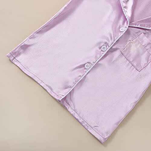 One opening Boy Girl Baby Pajamas Satin Toddler Pajamas Button Down Sleep Suit Kids Pajamas Set Boys Pajamas Girls Pjs - 26