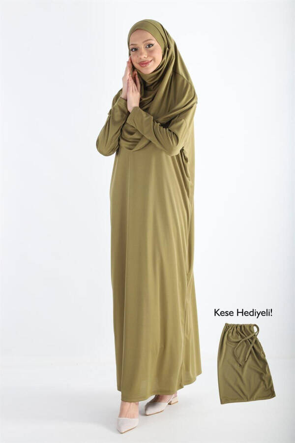 One Piece Non-Slip Head Cover Prayer Abaya - 1