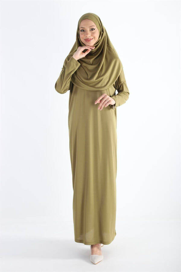 One Piece Non-Slip Head Cover Prayer Abaya - 3