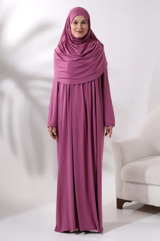 One Piece Practical Headscarf Robe Prayer Dress 8 - IHVAN ONLINE