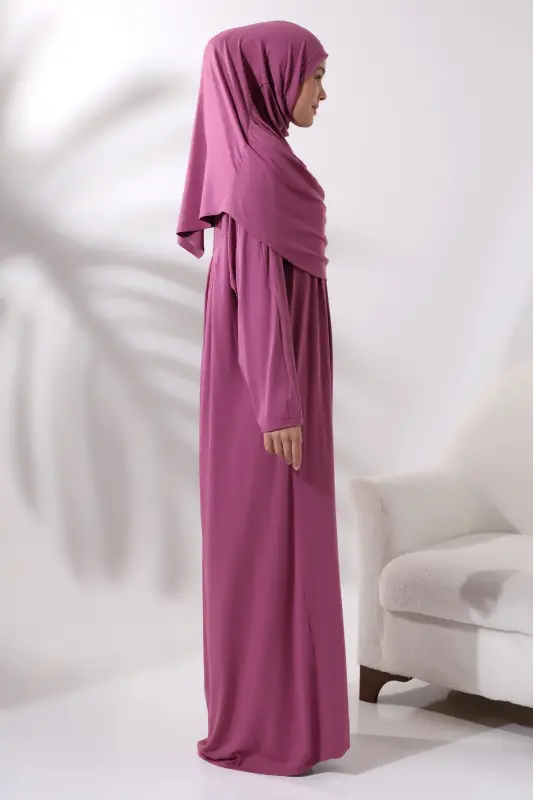One Piece Practical Headscarf Robe Prayer Dress 8 - 2