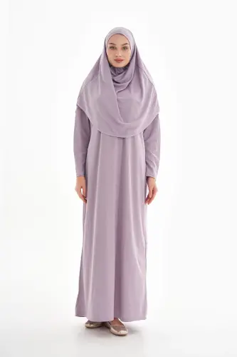 One Piece Prayer Dress - Full Length - Lilac - MEDIPEK (1)