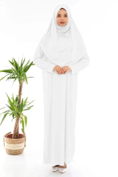 One Piece Prayer Dress White - MEDIPEK
