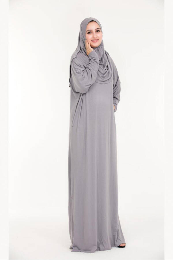 One-Piece Prayer Dress with Hijab - 2