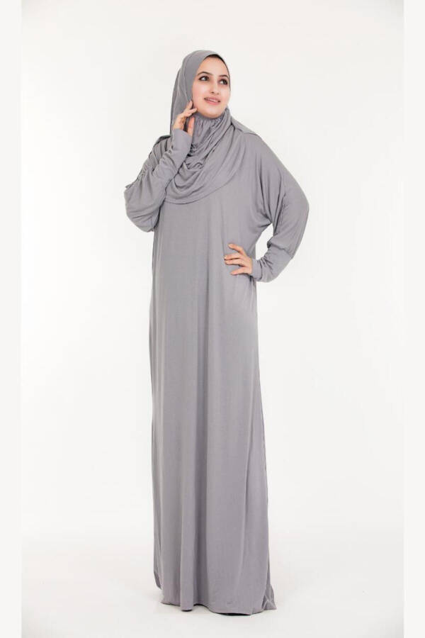 One-Piece Prayer Dress with Hijab - 3