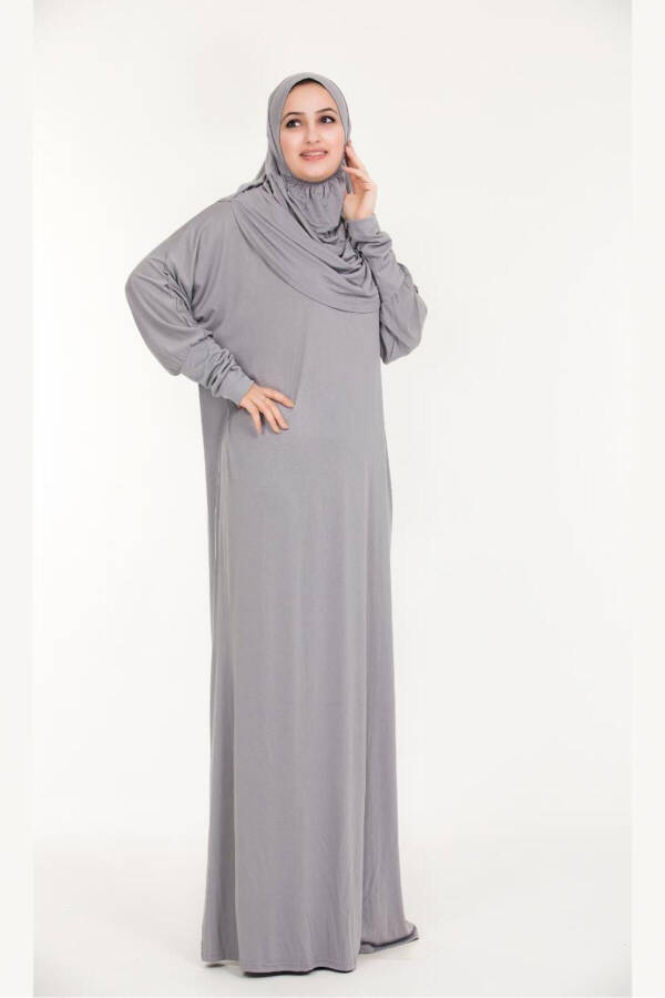 One-Piece Prayer Dress with Hijab - 4