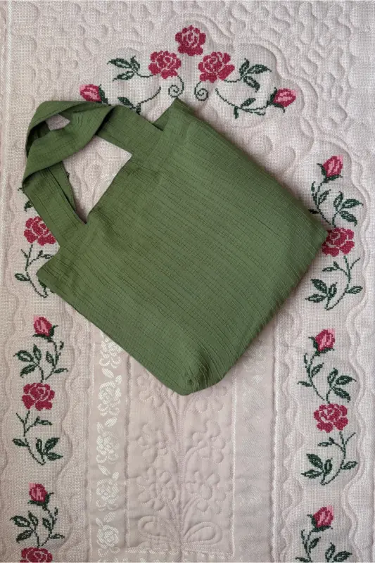 One-Piece Zippered Practical Prayer Dress Made of High-Quality Stitched, Soft Fabric - Comfortable and Stylish Wear - Green - 4