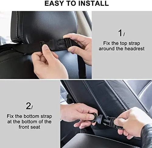 ONE PIX Backseat Car Organizer Mats Back Seat Organizers and Storage Bag with Touch Screen Tablet Holder for Kids Toddlers Seats, Travel Accessories, Road Trip Essentials (2PCS) - ONE PIX (1)