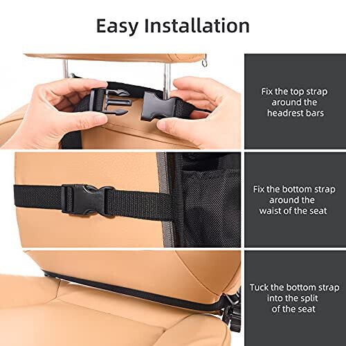 ONE PIX Backseat Car Organizer Mats Back Seat Organizers and Storage Bag with Touch Screen Tablet Holder for Kids Toddlers Car Seats, Travel Accessories, Road Trip Essentials Kids - 13