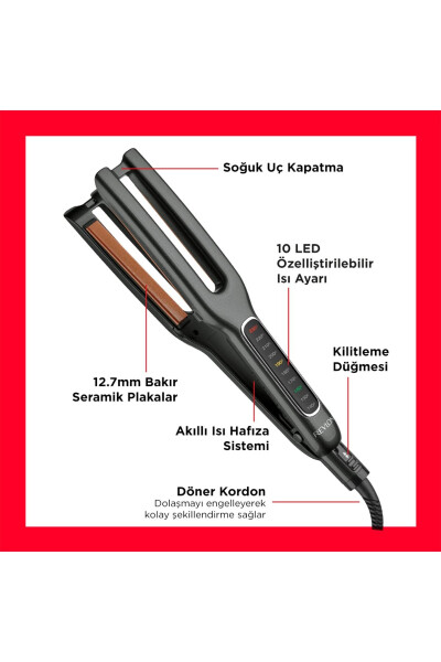 One Step Dual Plate Hair Straightener - 3