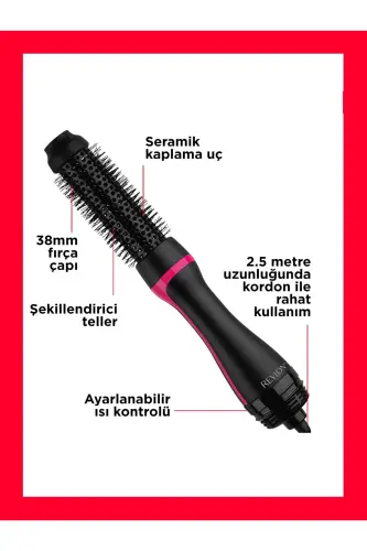One Step Style Booster Saç Kurutma Makinesi Ve Şekillendirici - Siyah - 4